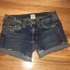 Denim True Religion cut offs